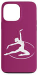 Coque pour iPhone 13 Pro Max Gymnaste rythmique dans un cerceau pour fan de gymnastique rythmique