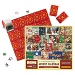 2024 Julkalender Pussel 1000 Bitar 24 Dagars Julnedräkning Vintage Julkort Pussel Som Dekoration Christmas puzzle blind box A