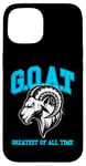 iPhone 15 G.O.A.T. Shirt, Goat shirt, greatest of all time, retro rap Case