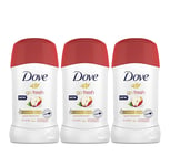 Dove Apple Go Fresh Stick Déodorant Antitranspirant 40ml 3, 6 Pack