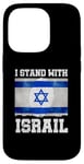 Coque pour iPhone 14 Pro I Stand With Israel Tee Cadeau juif Drapeau israélien