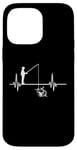 iPhone 14 Pro Max Funny fishing heartbeat fisherman angler Petri Heil Case