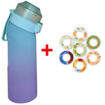 Air Water Up Flaska/Smaksatt vattenflaska - 650ml - 7 pods ingår - Camping Sport purple