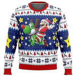 Mario Kart Jultröja Present Jultomten Pullover Herr 3D Tröja Och Topp Höst Och Vinter XL