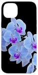 Coque pour iPhone 14 Plus Magnifique orchidée bleue Phalaenopsis en forme de mania