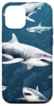 iPhone 15 Pro Blue Shark Ocean Cute Animal Sharks Lover Case