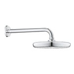 Grohe - Tempesta 210 Ensemble douche de tête et bras 286 mm, 1 jet (26412000)