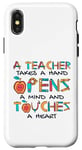 Coque pour iPhone X/XS Teacher Takes A Hand Referendar Professeur Pédagogue Professeur