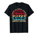 2 Year Old Gifts Vintage 2023 Limited Edition 2nd Birthday T-Shirt