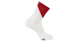 Chaussettes unisexe salomon s lab phantasm crew blanc rouge