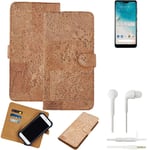 FOR Huawei Honor X10 Lite SMARTPHONE CASE COVER WALLETCASE CORK