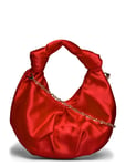 Satin Handbag Bags Top Handle Bags Red Mango