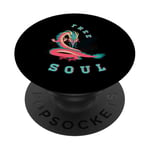 Idée cadeau streetwear inspirante Dragon Free Soul PopSockets PopGrip Adhésif