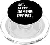 Eat Sleep Gaming Repeat Gaming Console Gaming & Video Gaming PopSockets PopGrip for MagSafe