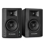 M-Audio BX3BT 3.5" Studio Monitors & PC Speakers with Bluetooth for Recording and Multimedia with Music Production Software, 120W, Pair , Black