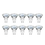 Lepro GU10 LED Bulbs, Cool White 5000K, 50W Halogen Spotlight Equivalent, 4W 325lm Energy Saving GU10 LED Light Bulbs, 100° Wide Beam, Non-dimmable, Pack of 10