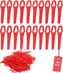 Lot de 100 Lames de Rechange en Plastique pour Coupe-Bordure Rouge Lames de Tondeuse Lame Plastique Coupe Bordure FRT18A FRT18A1 Kunst 46155 FRT20A1 Accessoire