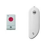 Yale EF-PB Easy Fit Alarm Panic Button, White, DIY Friendly, Accessory & EF-DC Easy Fit Alarm Door/Window Contact, White, DIY Friendly, Accessory