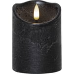 Blockljus Flamme Rustic Svart 10cm