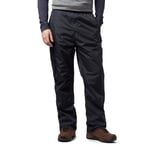 Peter Storm Mens Lightweight Waterproof Walking & Hiking Trousers with Elastic Waist - Black - Size Small