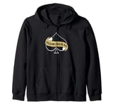 Funny Spades Card Game Life Is A Game Spade Is Mine Zip Hoodie