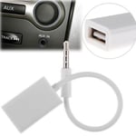 Prise jack 3,5 mm mâle AUX audio pour USB 2.0 femelle convertisseur câble voiture MP3