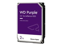 Wd Purple Surveillance Wd23purz - Hårddisk - 2 Tb - Intern - 3,5" - Sata 6Gb/S - Buffert: 64 Mb