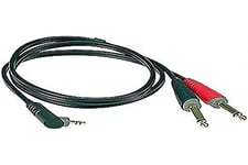 Klotz Y-cable, 2 m, jack, 3,5 Angled Ay5A0200