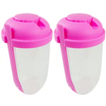 2 Pcs Plastic Salad Cup Student Hiking Food Container Dressing Shaker