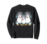 Funny Chicken Art Crazy Chicken Family Chicken Lover Farmer Sweatshirt