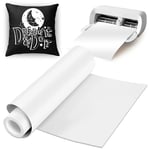 Rouleau de vinyle Smart Iron on pour Cricut Joy Xtra - 24 x 200 cm - Smart Heat Transfer - Sans tapis de découpe - Film vinyle Smart Iron on - Traceur autocollant - Film pour traceur textile - Pour