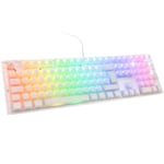 Ducky One 3 Aura White Gaming Tastatur, Rgb Led - Mx-silent-red