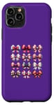 Coque pour iPhone 11 Pro Coquette Esthétique Saint-Valentin Noeuds Roses Cœurs