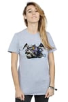 Batman TV Series Bat Bike Cotton Boyfriend T-Shirt