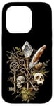 iPhone 15 Pro Crystal skull and key motif - Goblincore Case