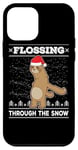 iPhone 12 mini Flossing Through The Snow Sloth Ugly Christmas Sweater Floss Case