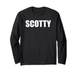 Scotty First Name Birthday retro dad name personalized Long Sleeve T-Shirt