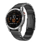 Garmin Epix Gen 2 22 mm urrem i rustfrit stål, 22 mm - Sort