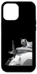 Coque pour iPhone 12 Pro Max Chat assis sur la moto Hasselblad 501cm 907x et x2d