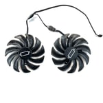 88MM PLD09210S12HH T129215SU 4Pin Ventilateur Refroidisseur Pour Gigabyte GeForce GTX1060 1070 GTX 1050ti GTX 960 RX570 RX470 Carte Graphique - Type black 2-Fan