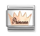 Nomination Composable Classic Rose gold symbols Crown princess 430202/34