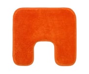 Gözze - Tapis de Bain Antidérapant Premium avec découpe, RIO, 100% microfibres, Idéal comme tapis de WC pour toilettes au sol, 50 x 45 cm - Terre