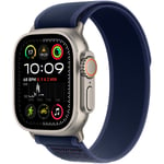 Apple Watch Ultra 2 GPS + Cellular  49 mm Titane Naturel Bracelet Trail Bleu S/M