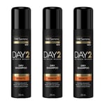 TRESEMME DAY 2 BRUNETTE DRY SHAMPOO - 3 X 250ML SPRAYS FOR BROWN HAIR MULTIPACK