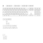 Glorious Gaming - Touches GPBT Basics en PBT, 8 Coloris, Classic White, ineffaçables, pour claviers mécaniques Custom formats 100, 75, 65 et 60%, ANSI ou ISO, Disposition américaine QWERTY