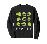 Rugrats Iconic Heads Reptar Face Emotions Big Chest Logo Sweatshirt