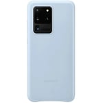 Genuine Samsung Galaxy S20 Ultra Premium Leather Back Case Cover Sky Blue