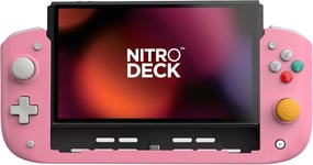 Nitro Deck-Professional Handheld Controller Deck With Zero Stick Drift For Nintendo Switch And Switch Oled(Retro Pink-Nostalgia Collection)