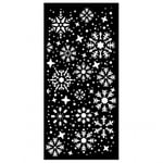 Stamperia Schablon - Gear up for Christmas Snowflakes 12x25 cm