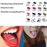 Unisex Cool Punk Hammer Muoto värisevä Tongue Bar Stud Lävistykset Korut Pinkki